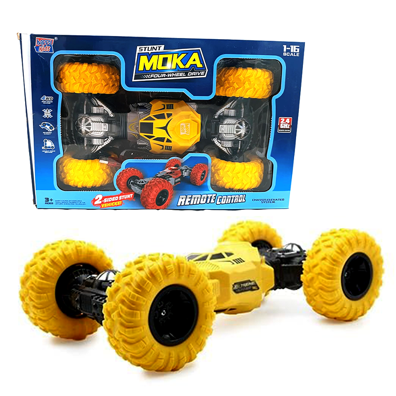 Stunt Moka Remote Control RC Car (Yellow)